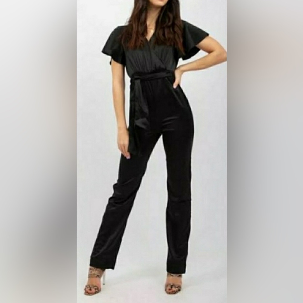 Kendall + Kylie Black Jumpsuit SZ S